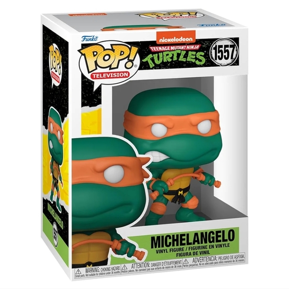 NIB Funko Pop! Vinyl: Teenage Mutant Ninja Turtles - Michelangelo #1557 - Picture 2 of 8